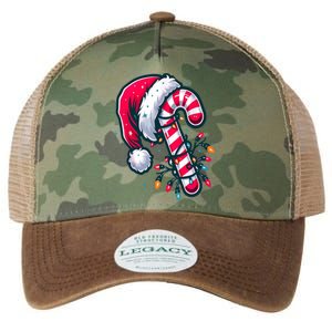 Candy Cane Christmas Lights Holiday Legacy Tie Dye Trucker Hat