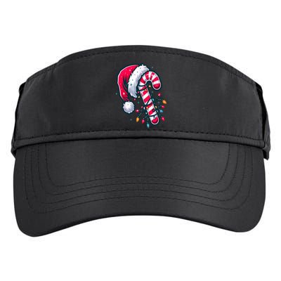 Candy Cane Christmas Lights Holiday Adult Drive Performance Visor