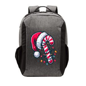 Candy Cane Christmas Lights Holiday Vector Backpack