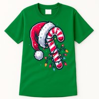 Candy Cane Christmas Lights Holiday Tall T-Shirt