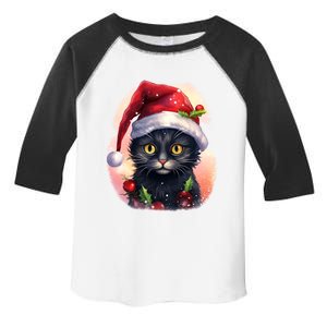 Cute Cat Christmas Black Cat Tree Lights Xmas Gift Toddler Fine Jersey T-Shirt