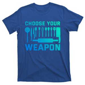 Chef Cook Cooking Choose Your Weapon Kitchen Knife Fork Gift T-Shirt