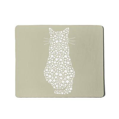 Cute Clover Cat St Patricks Day Lucky Cat Mom Shamrock Cat Mousepad