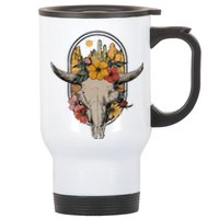 Cowhead cowskull cow beef cows cattle ox bull stall Stainless Steel Travel Mug