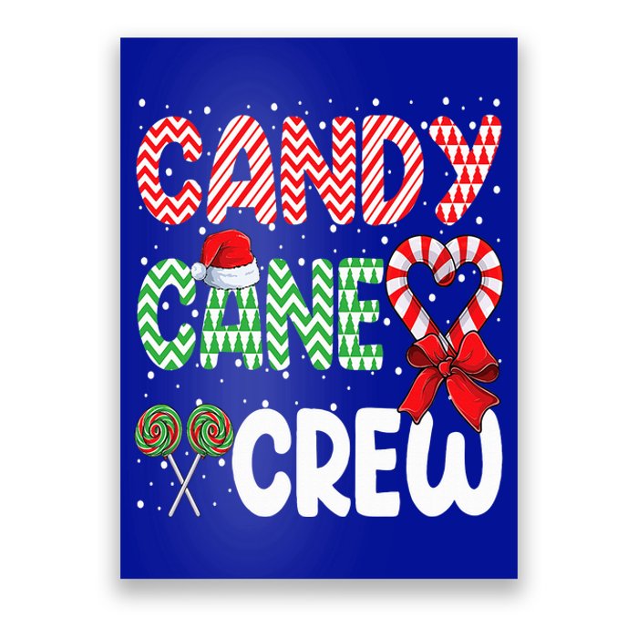 Candy Cane Crew Funny Christmas Sweet Candy Merry Xmas  Poster