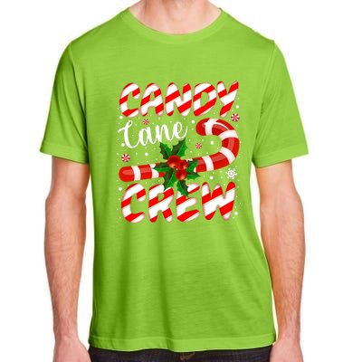 Candy Cane Crew Christmas Family Matching Xmas Pajamas Adult ChromaSoft Performance T-Shirt