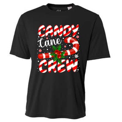 Candy Cane Crew Christmas Family Matching Xmas Pajamas Cooling Performance Crew T-Shirt