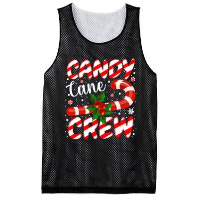 Candy Cane Crew Christmas Family Matching Xmas Pajamas Mesh Reversible Basketball Jersey Tank