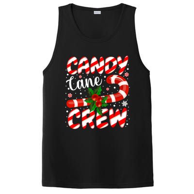 Candy Cane Crew Christmas Family Matching Xmas Pajamas PosiCharge Competitor Tank