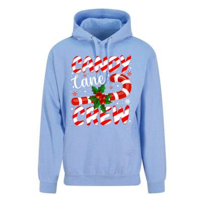 Candy Cane Crew Christmas Family Matching Xmas Pajamas Unisex Surf Hoodie