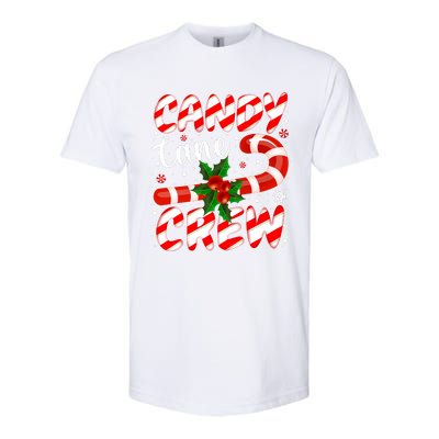 Candy Cane Crew Christmas Family Matching Xmas Pajamas Softstyle CVC T-Shirt