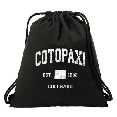 Cotopaxi Colorado Co Vintage Athletic Sports Design Drawstring Bag