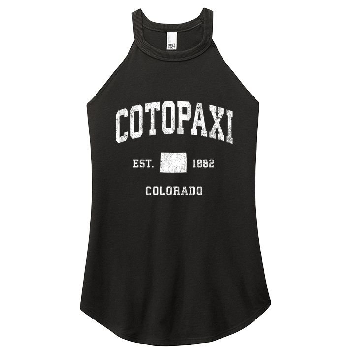 Cotopaxi Colorado Co Vintage Athletic Sports Design Women's Perfect Tri Rocker Tank