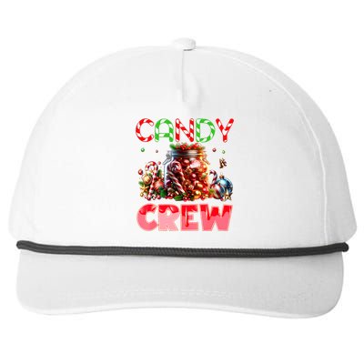 Candy Crew Christmas Candy Cane Sweetie Family Pajamas Snapback Five-Panel Rope Hat