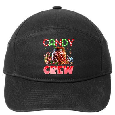 Candy Crew Christmas Candy Cane Sweetie Family Pajamas 7-Panel Snapback Hat