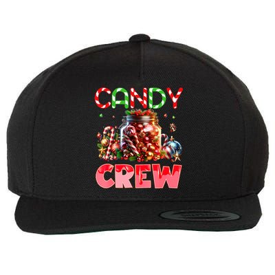 Candy Crew Christmas Candy Cane Sweetie Family Pajamas Wool Snapback Cap