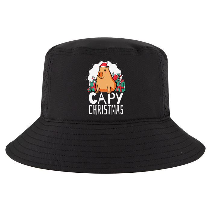 Capy Christmas Capybara Cool Comfort Performance Bucket Hat