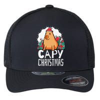 Capy Christmas Capybara Flexfit Unipanel Trucker Cap
