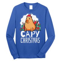 Capy Christmas Capybara Long Sleeve Shirt