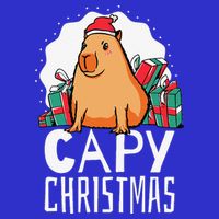 Capy Christmas Capybara Pom Pom 12in Knit Beanie