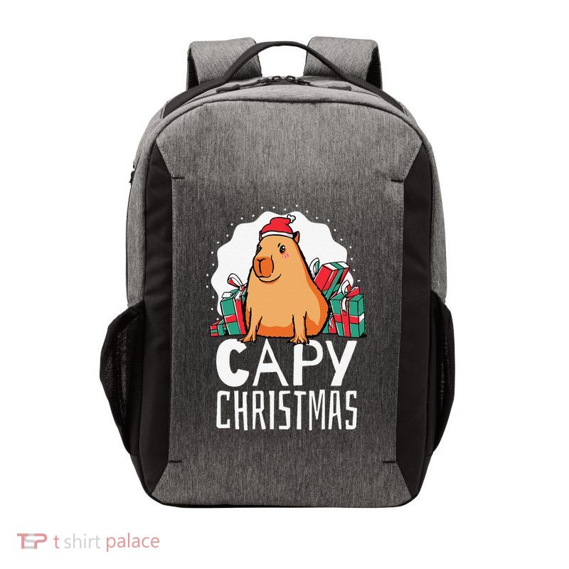 Capy Christmas Capybara Vector Backpack