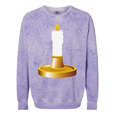 Candlestick Costume Candles Candle Holder Halloween Colorblast Crewneck Sweatshirt