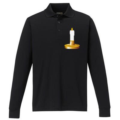 Candlestick Costume Candles Candle Holder Halloween Performance Long Sleeve Polo