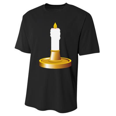 Candlestick Costume Candles Candle Holder Halloween Performance Sprint T-Shirt