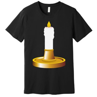 Candlestick Costume Candles Candle Holder Halloween Premium T-Shirt