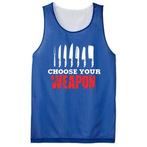 Cute Cooking Cute Gift For Chef Choose Your Weapon Gift Mesh Reversible Basketball Jersey Tank