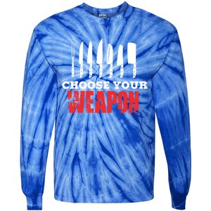 Cute Cooking Cute Gift For Chef Choose Your Weapon Gift Tie-Dye Long Sleeve Shirt