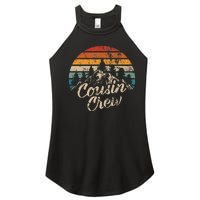 Cousin Crew Camping Outdoor Sunset Summer Camp Women's Perfect Tri Rocker Tank