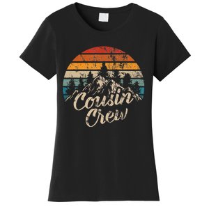 Cousin Crew Camping Outdoor Sunset Summer Camp Women's T-Shirt