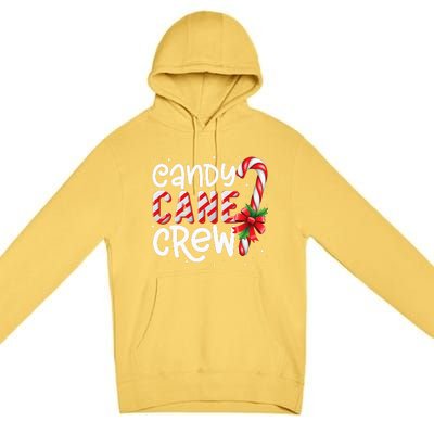 Candy Cane Crew Funny Matching Christmas Candy Lover Xmas Premium Pullover Hoodie