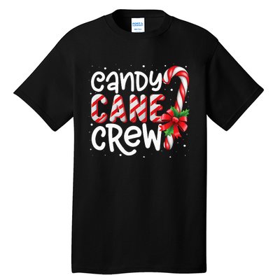 Candy Cane Crew Funny Matching Christmas Candy Lover Xmas Tall T-Shirt