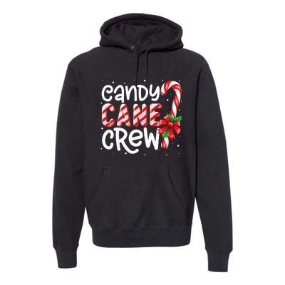 Candy Cane Crew Funny Matching Christmas Candy Lover Xmas Premium Hoodie