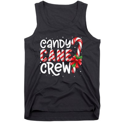 Candy Cane Crew Funny Matching Christmas Candy Lover Xmas Tank Top