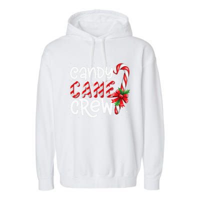 Candy Cane Crew Funny Matching Christmas Candy Lover Xmas Garment-Dyed Fleece Hoodie