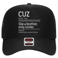 Cuz Cousin Cousins Matching Family Member Childhood High Crown Mesh Back Trucker Hat