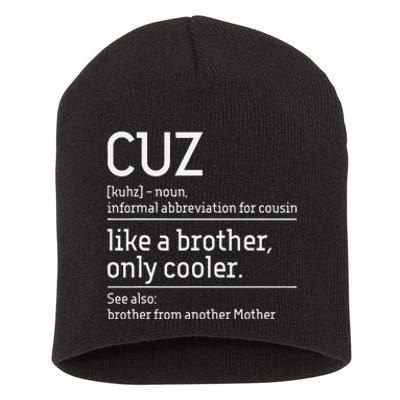 Cuz Cousin Cousins Matching Family Member Childhood Short Acrylic Beanie