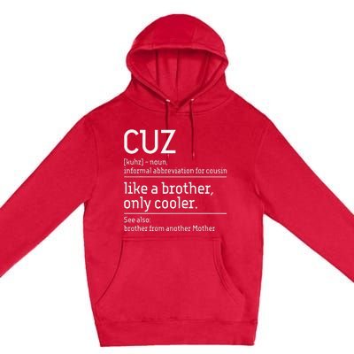 Cuz Cousin Cousins Matching Family Member Childhood Premium Pullover Hoodie