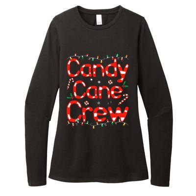 Candy Cane Crew Funny Christmas Candy Cane Lover Xmas Pajama Womens CVC Long Sleeve Shirt