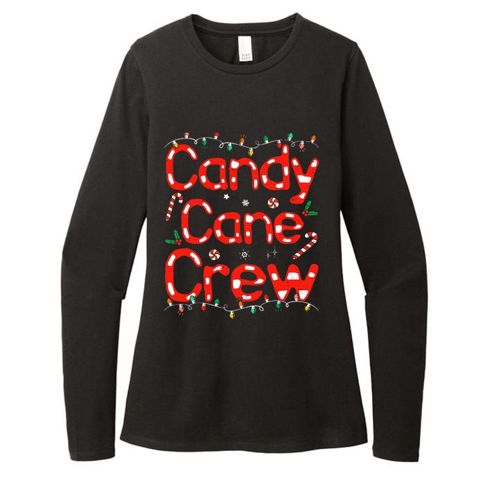 Candy Cane Crew Funny Christmas Candy Cane Lover Xmas Pajama Womens CVC Long Sleeve Shirt