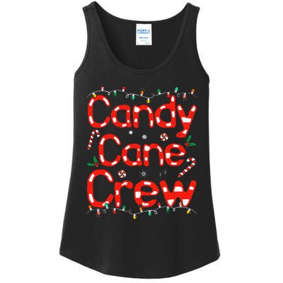 Candy Cane Crew Funny Christmas Candy Cane Lover Xmas Pajama Ladies Essential Tank