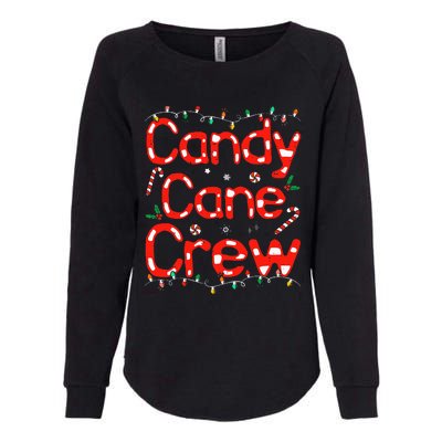 Candy Cane Crew Funny Christmas Candy Cane Lover Xmas Pajama Womens California Wash Sweatshirt