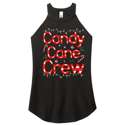 Candy Cane Crew Funny Christmas Candy Cane Lover Xmas Pajama Women's Perfect Tri Rocker Tank