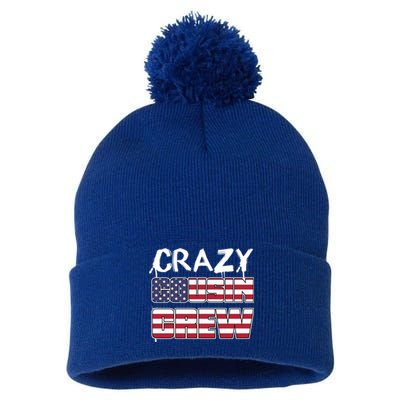 Crazy Cousin Crew Great Gift Pom Pom 12in Knit Beanie