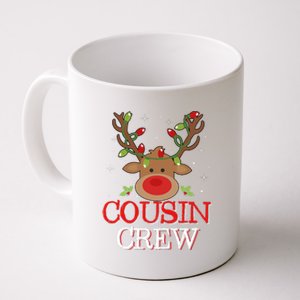 Christmas Cousin Crew Funny Reindeer Matching Pajama Coffee Mug