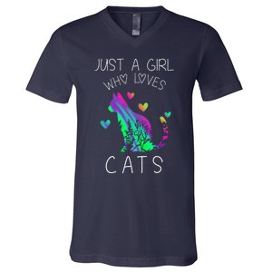 Cute Cat Cat Womens Cat Tees Cat V-Neck T-Shirt