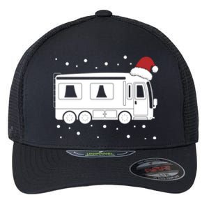 Christmas Caravan Camping Santa Hat Xmas Gift Flexfit Unipanel Trucker Cap